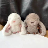 Long Ear Bunny Keychain Mink Fur Rabbit Doll Pendant Toys