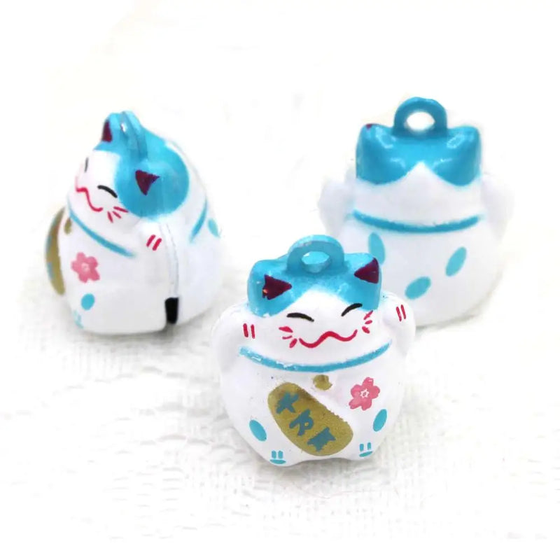 Lucky Cat Cartoon Bell Animal Charms for Holiday Decor