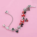 Mickey & Minnie Enamel Crystal Bracelet Set
