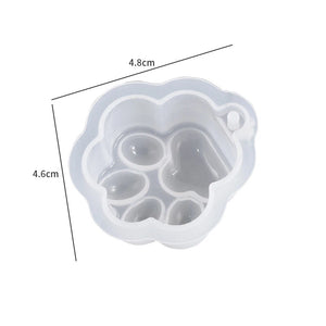 Cat Claw Star Flower Keychain Silicone Mold DIY Gift