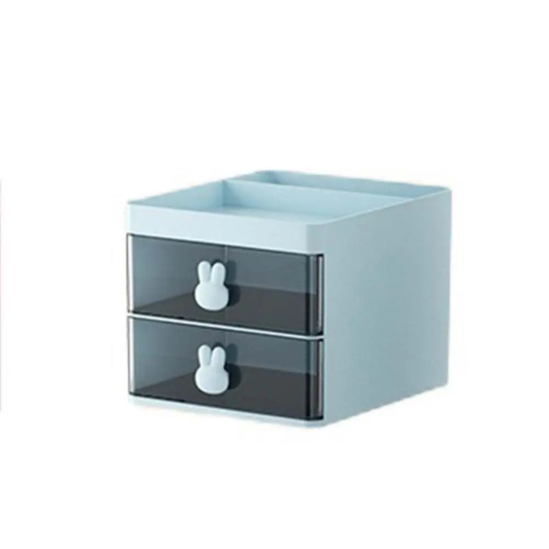 Mini Drawer Storage Box with Bunny Handle Solid Small Item Case