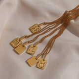 Titanium Steel 12 Zodiac Sign Necklace Constellation Pendant