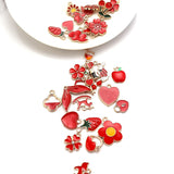 30pcs Enamel Charms Pendants DIY Jewelry Making Accessories