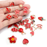 30pcs Enamel Charms Pendants DIY Jewelry Making Accessories