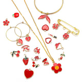 30pcs Enamel Charms Pendants DIY Jewelry Making Accessories