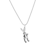 Mobile Rabbit Pendant Necklace 316L Titanium Steel Jewelry Woman Gift