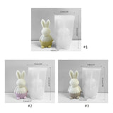 3D Bunny Silicone Mold for Candle Making and DIY Soap
