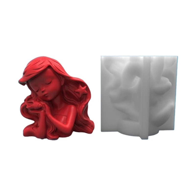 Ocean Girl Silicone Mold for Candle Making and Soap DIY