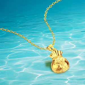 Money Bag Pendant Necklace For Women Banquet Wedding Necklace