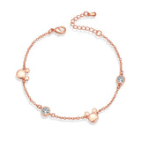 Mouse Bracelets For Women Crystals Anime Chain Bangles