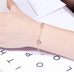 Mouse Bracelets For Women Crystals Anime Chain Bangles