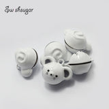Mouse Head Jingle Bell Charms DIY Craft Pendant Christmas Decor