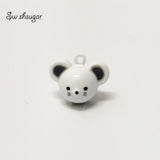 Mouse Head Jingle Bell Charms DIY Craft Pendant Christmas Decor