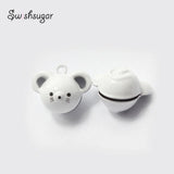 Mouse Head Jingle Bell Charms DIY Craft Pendant Christmas Decor