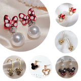 Anime Bear Crystals Earrings Dangle Classic Jewelry For Women