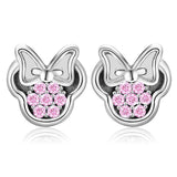 Anime Bear Crystals Earrings Dangle Classic Jewelry For Women