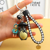 Totoro Doll Keychain Chinchilla Keyrings Pendant Bag Charm Purse Accessory