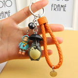 Totoro Doll Keychain Chinchilla Keyrings Pendant Bag Charm Purse Accessory