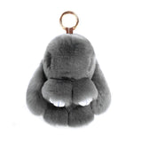 Rabbit Fur Pom Pom Bunny Key Chain Women Rabbits Keychain On Bag Car Trinket