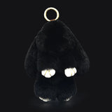 Rabbit Fur Pom Pom Bunny Key Chain Women Rabbits Keychain On Bag Car Trinket