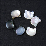 Cat Head Pendant Mother of Pearl Shell Charm for Jewelry Making
