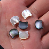 Cat Head Pendant Mother of Pearl Shell Charm for Jewelry Making