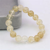 Watermelon Tourmaline Crystal Round Beads 10mm Bracelet