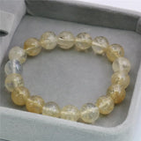 Watermelon Tourmaline Crystal Round Beads 10mm Bracelet