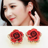 Zircon Stud Earrings Punk Jewelry Gift