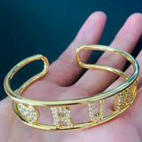 Personalized Name Bangle for Kids with Zircon Daughter's