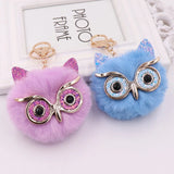 Owl Keychain Rabbit Pom-pom Key Ring Bag Pendant