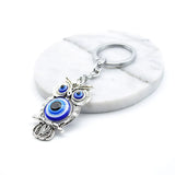 Owl Keychain Bag Charm Evil Eye Car Key Chain for Women Men