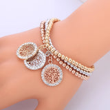 Owl Tree Of Life Pendant Beaded Bracelets For Women Boho Jewelry
