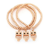 Owl Tree Of Life Pendant Beaded Bracelets For Women Boho Jewelry