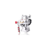 Ox Charms for Europe Bracelet 925 Silver Beads DIY Jewelry