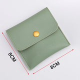 High End PU Leather Jewelry Pouch with Snap Closure