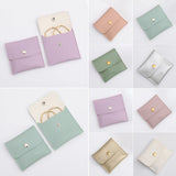 High End PU Leather Jewelry Pouch with Snap Closure