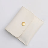 High End PU Leather Jewelry Pouch with Snap Closure