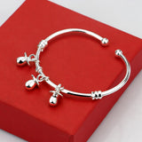 925 Silver Pacifier Bracelet Zircon Charm Bangle for Women