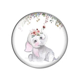 Elephant Artist Glass Cabochons Children Birthday Gift DIY Jewelry