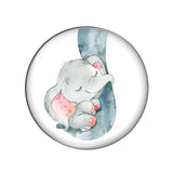 Elephant Artist Glass Cabochons Children Birthday Gift DIY Jewelry