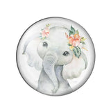 Elephant Artist Glass Cabochons Children Birthday Gift DIY Jewelry