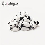 Panda Cartoon Jingle Bell Charms DIY Craft Pendant Accessories