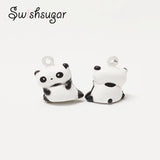 Panda Cartoon Jingle Bell Charms DIY Craft Pendant Accessories