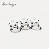 Panda Cartoon Jingle Bell Charms DIY Craft Pendant Accessories