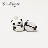 Panda Cartoon Jingle Bell Charms DIY Craft Pendant Accessories
