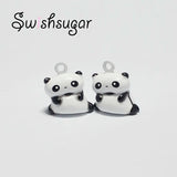 Panda Cartoon Jingle Bell Charms DIY Craft Pendant Accessories