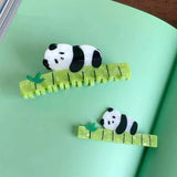 Panda Bamboo Hair Claw Clip Animal Shark Clip Headwear