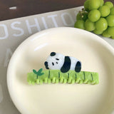 Panda Bamboo Hair Claw Clip Animal Shark Clip Headwear