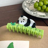 Panda Bamboo Hair Claw Clip Animal Shark Clip Headwear